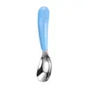 Cuchara Lingote para Bebé Acero Inoxidable 316L para Bebé Alimentación Independiente Niños Entrenamiento de Alimentación Caja de Cucharas