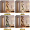 Estantería Sencilla de Pie Estante de Almacenamiento Sala de Estar Forma de Árbol Librería Pequeña Hogar Montado en Pared Gabinete de Almacenamiento Multicapa para Espacios Estrechos