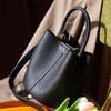 Bolso Nuevo Estilo 2026 para Mujer, Bolso Cruzado para Viajar, Bolso de Mano de Mimbre de Piel Genuina de Alta Gama para Primavera y Verano, Bolso Cruzado Tipo Cubo