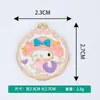 Joyas Creativas Accesorios DIY Nuevo Dibujo Animado Redondo Melody Colgante de Collar Pulsera Colgante Pequeño Venta al por Mayor