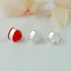 Conjunto de acessórios para joias DIY Anel de aço inoxidável Plug para orelha de coração duplo Brinco com logotipo gravado Plug de orelha Galvanoplastia a vácuo Anti-queda Força de Orelha