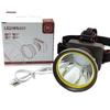 Nuevos faros de pistola láser luz fuerte de alta potencia largo alcance montados en la cabeza camping luces para pesca nocturna exterior súper brillante lámpara de minero