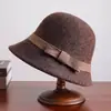 Sombrero de Pescador de Felpa de Pelo de Conejo para Mujer, Estilo Coreano Versátil de Alta Gama para Otoño e Invierno, Sombrero de Cubo para Circunferencia de Cabeza Grande, Sombrero de Cubo de Invierno