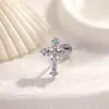 Nuevos Pendientes de Hueso de Oreja con Varilla de Tornillo de Encaje de Circonita Micro-Pavimentada Hensen Diseño de Nicho