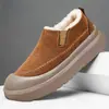 Sapatos de Algodão Sapatos Masculinos Inverno Novo Estilo Mais Veludo Mais Espesso Botas de Neve Masculinas Casuais Versáteis Sola Grossa Botas de Algodão Pai Dropshipping
