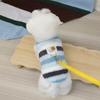 Roupas para Pet Ursinho Fofo com Patch Arco-Íris Colete de Lã Roupa de Casa Sem Mangas Roupa para Cachorro Pequeno Atacado