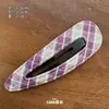 Pinza para el pelo de lunares de piel blanca y negra Estilo coreano Simple Versátil Pasador Pinza lateral Accesorio para el cabello