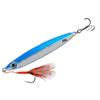 Cebo de placa de hierro Luya, cebo doble para pesca en el mar a larga distancia, cebo especial con pico de Luya con vibración de lentejuelas ligeras y caída.