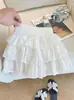Falda de Encaje con Volantes Estilo Ballet para Mujer Primavera 2026 Nueva Falda de Capas de Cintura Alta Falda Abullonada Estilo Francés