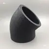 Codo de PE de 45 grados 4 puntos 6 puntos accesorios para tuberías de suministro de agua de HDPE diámetro igual codo de 135 grados socket fusión térmica curva pequeña