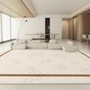 Alfombra de terciopelo impermeable Maillard para sala de estar, mesa de centro de lujo ligera y avanzada, alfombra de piso simple francesa para dormitorio