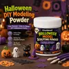 KineShineX Massa de Modelar Halloween para Crianças e Adultos, Materiais Criativos para Artesanato, Abóbora, Gato Preto, Fantasma