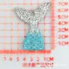 Capa de Celular Sereia Ímã de Geladeira Acessórios de Resina DIY Cola Creme Glitter Grande Cauda de Peixe Buraco Patch para Sapato