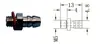 Acessórios para Braço Robótico, Ferragens de Fixação, Conector de Ventosa M5-11, Cotovete Pneumático de Conversão Três Vias M4-07