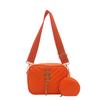 Bolso de Hombro Ancho con Estampado de Letras Artísticas Estilo Coreano para Mujer, Bolso de Cámara Primavera 2025, Bolso Cruzado Ins, Bolso Cuadrado Pequeño