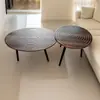 Anillo de Crecimiento Creativo Estilo Japonés Mesa de Café para Apartamento Pequeño Estilo Ins Banco Largo Popular para Dormitorio Habitación de Alquiler
