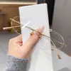Óculos Sem Aro Delicados e de Alto Conhecimento para Mulheres com Miopia Podem Ser Equipados com Lentes Lisas Sem Aro de Titânio Puro Ultraleve