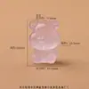 Accesorios para pulsera de zorro de nueve colas y pentagrama tallados en cristal natural crudo, cuerda trenzada hecha a mano para bricolaje, colgante para collar de mujer