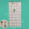 Bolsa de almacenamiento para cuerda de saltar de jardín de infantes Bolsa de almacenamiento para colgar en la pared del aula Bolsa de almacenamiento para toalla de sudor Lienzo de clase escolar Bolsa colgante para teléfono móvil y artículos varios