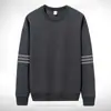 [300g] Moletom Masculino Primavera & Outono Solto e Versátil Tendência Pulôver Gola Redonda Top Casual Jaqueta sem Capuz