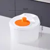 Desidratador de Vegetais para Salada, Secador Giratório Manual Doméstico para Frutas, Ferramenta de Cozinha, Bacia para Lavar Vegetais, Cesto Drenador de Água