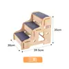 Escaleras de Madera para Mascotas para Perros Pequeños, Escalera de Escalada para Sofá de Perro, Escaleras Antideslizantes para Perros Mayores para Subir a la Cama, Escaleras Auxiliares de Escalada
