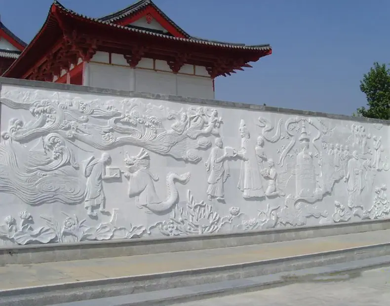 汉白玉大型广场浮雕墙