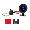 Medidor Redondo LED Modificado para Coche 10MM Medidor de Temperatura de Agua para Coche Medidor Digital Redondo de Temperatura del Agua Medidor LED