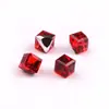 Agite o som rede de mão rápida vermelha plana três-dimensional quadrado prego broca brincos material de produção cristal vidro Broca quadrada cor colorida