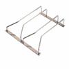 Estante colgante de acero inoxidable para copas de vino, decoración del hogar, mueble para vinos, estante para tazas, estante para vinos, estante colgante para copas de vino al revés para el hogar, plateado