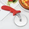 Cortador de Pizza de Acero Inoxidable Utensilio para Hornear Cuchillo para PIZZA Cortador de Cocina Cuchillo Barbea para Pizza Placa para Pizza