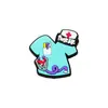 Novos Charms de Sapato Clog Médico, Clipes Decorativos DIY para o Dia da Enfermagem, Clipes de Acessório de Sapato Destacáveis