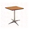 Mesa Cuadrada de Color Nogal para Uso Doméstico, Mesa de Comedor para Uso Comercial, Mesa de Comedor de Madera Maciza para Restaurantes, Mesa de Comedor de Pizarra para Restaurantes de Comida Rápida