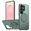 Adecuado para comercio exterior transfronterizo, funda para Samsung S26ultra, funda para teléfono móvil con soporte magnético para coche giratorio de 360 grados, anticaída S27