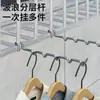 Gancho para ropa de noche de dormitorio en balcón, gancho para ventana antirrobo, tendedero, barandilla de ventana, tendedero pequeño - un gadget práctico