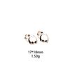Hojas de Bambú Lindo Panda DIY Aleación Esmalte Accesorios de Joyería Estilo Chino Accesorios para el Cabello Llavero Colgante