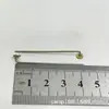 Accesorios para joyería DIY aguja de 7 caracteres con cabeza de tapón de aguja larga roscada material cuproníquel broche aguja puntiaguda aguja de nueve caracteres