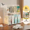 Estantería de Almacenamiento para Clasificación por Tema Estantería de Escritorio Vertical Multicapa Soporte para Libros Infantiles Estante de Almacenamiento para Libros y Archivos de Escritorio de Estudiante