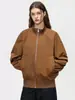 Chaqueta de Piloto Americana con Cuello Alto para Hombre y Mujer, Primavera y Otoño, Silueta Holgada, Ropa de Abrigo, Chaqueta de Béisbol Fresca y Traviesa, Top