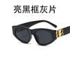 2021 Novos óculos de sol europeus e americanos transfronteiriços Cat's Eye B Óculos de sol AliExpress Óculos de sol personalizados da moda para feiras de comércio exterior