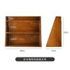 Estilo japonês madeira maciça vintage rack de armazenamento desktop de três camadas rack de armazenamento cosmético armário de armazenamento multi-camada caixa de armazenamento pendurável