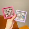Conjunto de Pulseiras Kuromi Infantil Brincos de Desenho Animado Clipe de Orelha Adesivos Ornamentos de Princesa para Meninas Joias Exquisitas Presentes