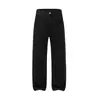 Jeans negros de pierna ancha para hombre, estilo casual de calle americano, nueva colección otoño/invierno, simples y versátiles, pantalones rectos de corte holgado
