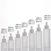 Garrafas de Óleo Essencial Fosco Atacado, Frascos de Essência Transparentes, Frascos Dispensadores Cosméticos Portáteis de Viagem, Frascos de Amostra de Produtos para Cuidados com a Pele