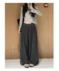 Pantalones de Linterna de Ajuste Relajado Chanlan para Mujer Otoño Plisados de Cintura Alta Sueltos Versátiles Perezosos Adelgazantes con Puño Pantalones Casuales