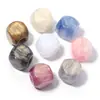 16mm Resina Gradiente Contas de Furo Grande Céu Estrelado Quadrado Contas Soltas Acessórios para Joias DIY Colar Pulseira Materiais para Miçangas