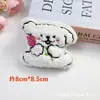 Colgante de Peluche Perro Chillón Pequeño Perro Blanco Broche Llavero Accesorios para Ropa Colgante para Bolso Pequeño Regalo