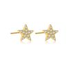 Pendientes de Estrella y Luna de Plata de Ley S925 Andywen, Sencillos y Versátiles, Estilo Coreano, Pendientes de Circonita Estilo Ins