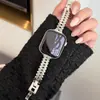 Pulseira de Metal Orelha de Trigo Adequada para Apple Watch Iwatch 1ª, 2ª, 11ª/10ª Geração, Ultrase