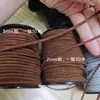 Corda Redonda de Veludo Coreano 3mm Corda de Couro Acessórios para Pulseira DIY Feita à Mão Corda Trançada Camurça Redonda Veludo Tira de Couro